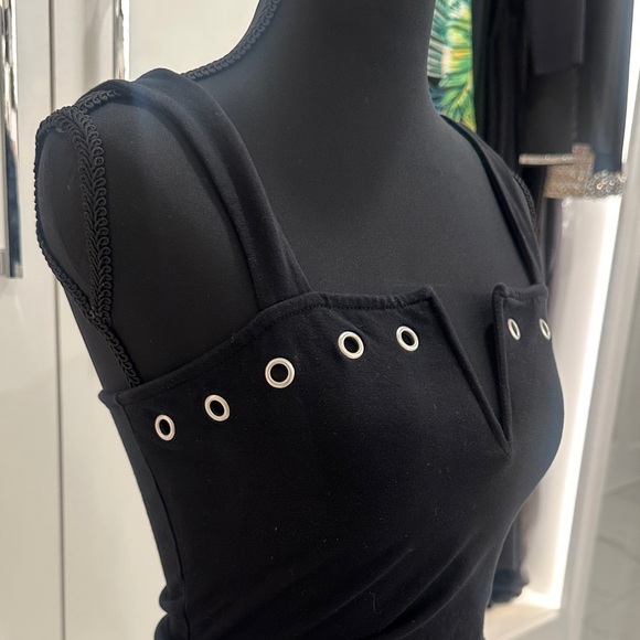 Express Black Grommet-Accent Tank Top - Picture 4 of 6